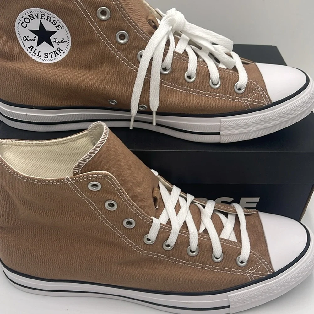 Converse Men’s All Star High Top Sneakers Chuck Taylor All Star High 'Hot Tea' - Picture 3 of 16